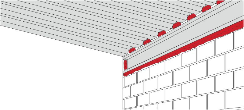 Mousse d'étanchéité des joints CS-F JS Mousse isolante flexible idéale pour la performance des joints exposés au mouvement, telles que ceux des portes et des fenêtres Applications 1