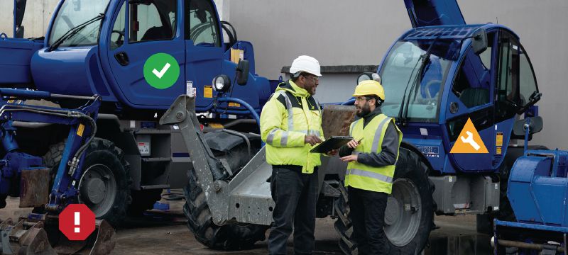 Gestion d'équipements lourds Passerelle télématique pour équipements lourds, offrant une solution tout-en-un pour le suivi des équipements lourds et des stocks (Hilti ON!Track) Applications 1