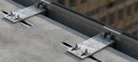 Rail d'ancrage HAC-V standard Rails insert avec capacité de charge améliorée et plusieurs profondeurs d'implantation pour une fixation économique des façades de murs-rideaux Applications 1