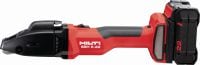 Cisaille sans fil SSH 6-22 pour métal Cisaille à double coupe sans fil pour découpes rapides dans la tôle et les profilés jusqu'à 2,5 mm│calibre 12, avec disques Hilti SSH CS incluses (plateforme de batteries Nuron)