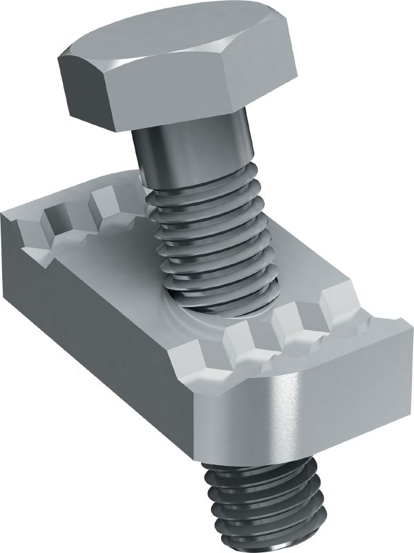 Raidisseur de tige MT-S-RS Connecteur pré-assemblé pour fixer le rail de supportage autour de la tige filetée afin de fournir un renforcement parasismique