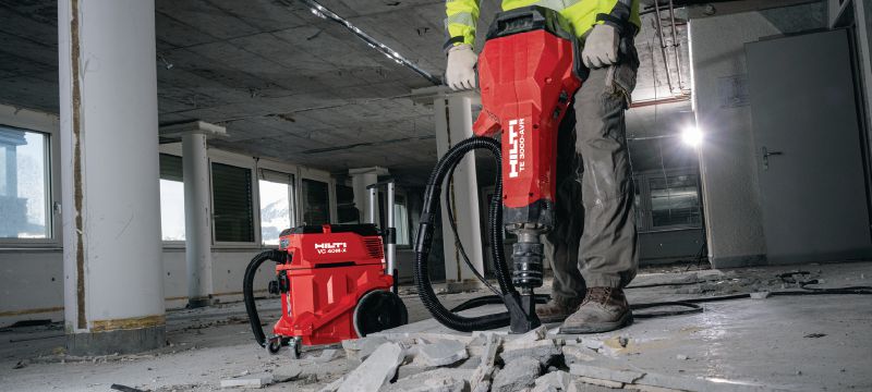 Marteau-piqueur électrique TE 3000-AVR pour charges lourdes Burineur ultra-puissant pour la démolition lourde du béton, la découpe de l'asphalte, les travaux de terrassement et la pose de tiges de mise à la terre Applications 1