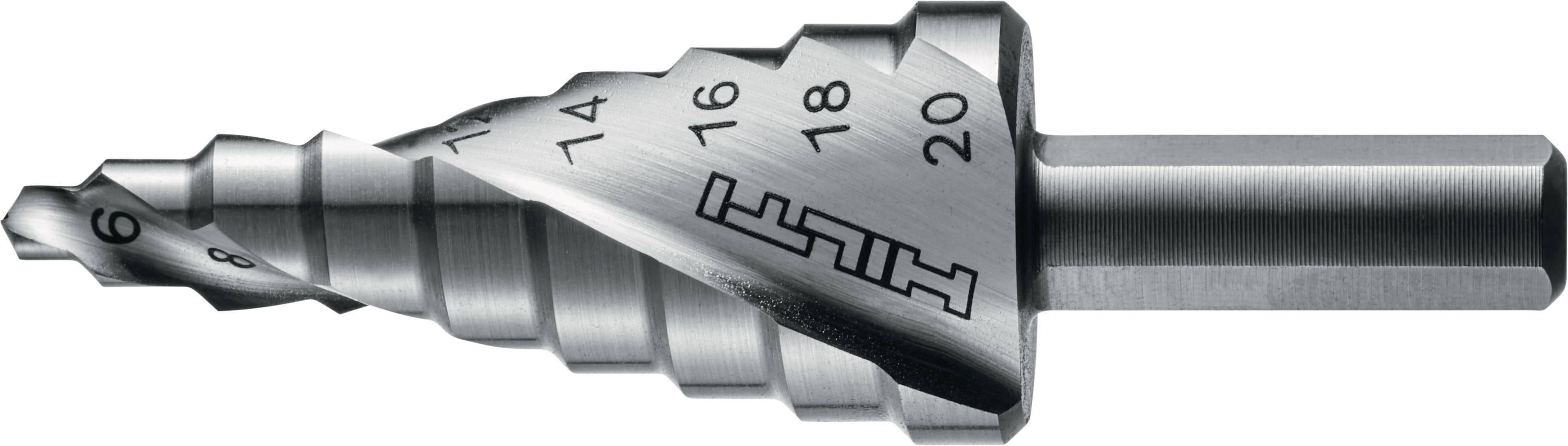 Foret étagé hSS 4 – 20 mm Exact Tin 5347 longueur totale 67 mm tige à 3  faces 1 pz. - Accessoires pour perceuses à la Fnac