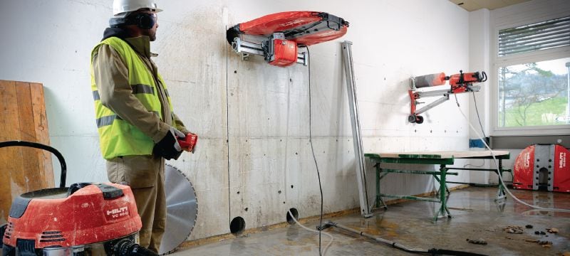 Lame de scie murale Equidist SPX LCS (60H : compatible avec Hilti et Husqvarna®) Lame de scie murale haut de gamme (5 à 10 kW) pour une vitesse de coupe élevée et une durée de vie accrue dans le béton armé (mandrin 60H adapté aux scies murales Hilti et Husqvarna®) Applications 1