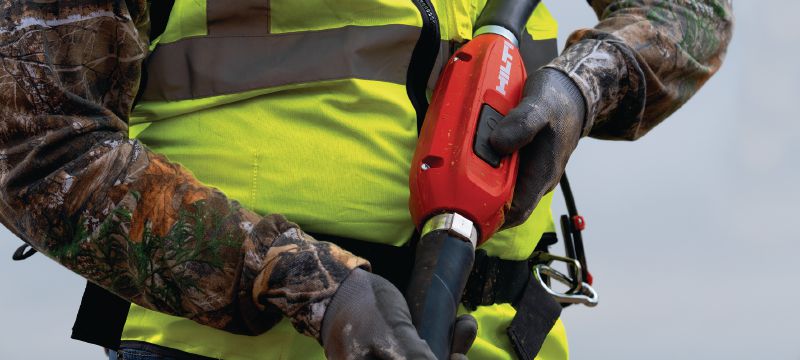 Flexibles de vibreur à béton NCV Flexible de vibreur à béton interne pour une utilisation avec les vibreurs à béton format sac-à-dos sans fil NCV 10-22 Hilti (plateforme de batteries Nuron) Applications 1